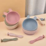 BPA-Free-Rabbit-Silicone-Bowl-for-Baby-Silicone-Baby-Feeding-Bowl-Tableware-Waterproof-Spoon-Non-Slip
