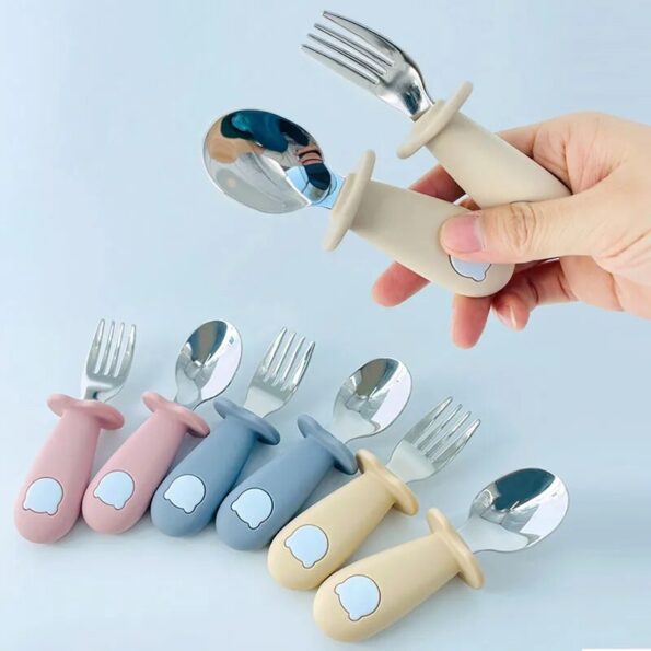 Baby-Cartoon-Tableware-Set-Children-Utensil-Stainless-Steel-Toddler-Dinnerware-Cutlery-Cartoon-Infant-Food-Feeding-Spoon