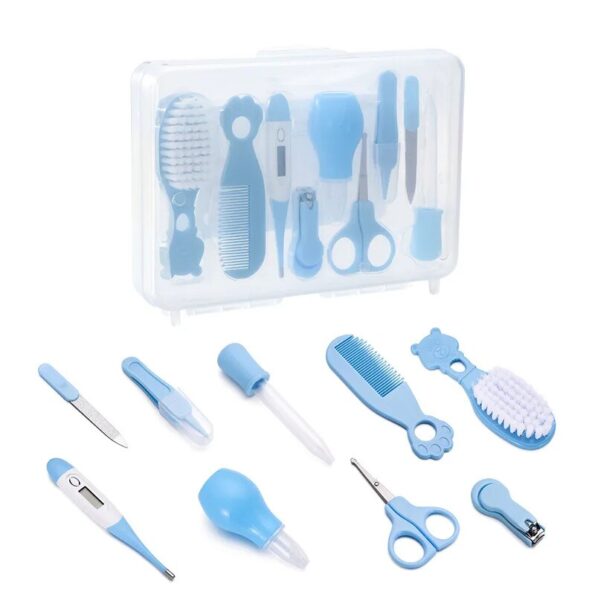 Baby-Nail-Care-Box-9-piece-Set-fingernail-Clipper-Comb-Brush-Nose-Aspirator-agnail-Clipper-Medication-3