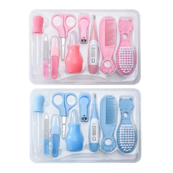Baby-Nail-Care-Box-9-piece-Set-fingernail-Clipper-Comb-Brush-Nose-Aspirator-agnail-Clipper-Medication-4