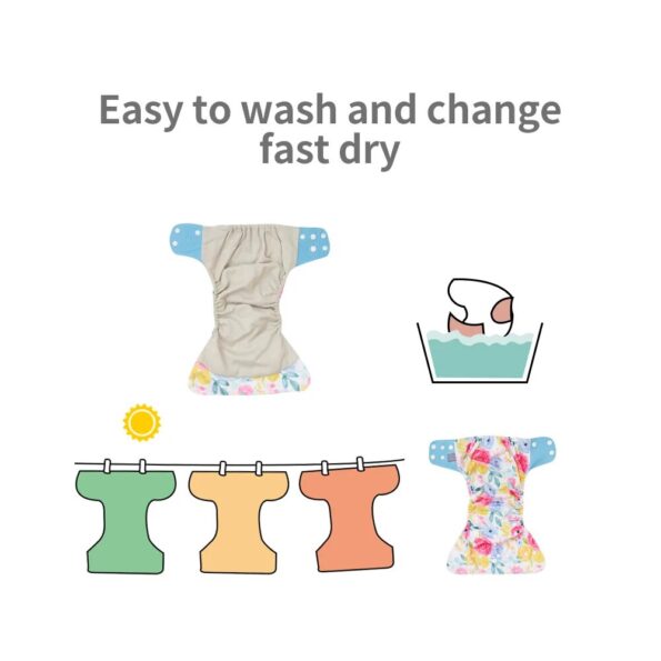 Elinfant-New-Matching-waterproof-baby-pcoket-diapers-8-pcs-gray-mesh-cloth-diapers-and-8pcs-microfiber-5