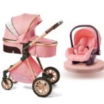 Luxury-Multifunctional-Baby-Stroller-3-in-1-High-Landscape-Baby-Pram-Adjustable-Baby-Bassinet-Infant-Carseat