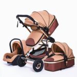 Multifunctional-3-in-1-Baby-Stroller-luxury-Portable-High-Landscape-4-Wheel-Stroller-Folding-Carriage-Gold