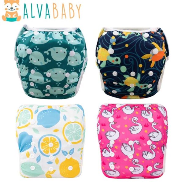 U-PICK-ALVABABY-Reusable-Swim-Diaper-Fashion-Swimming-Nappy-for-Baby-0-2-years-Old